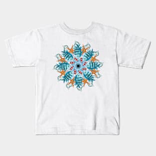 Nautical vibes mandala Kids T-Shirt